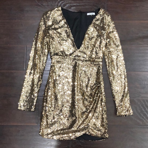 Gold Sequin Dress - Picture 1 of 2
